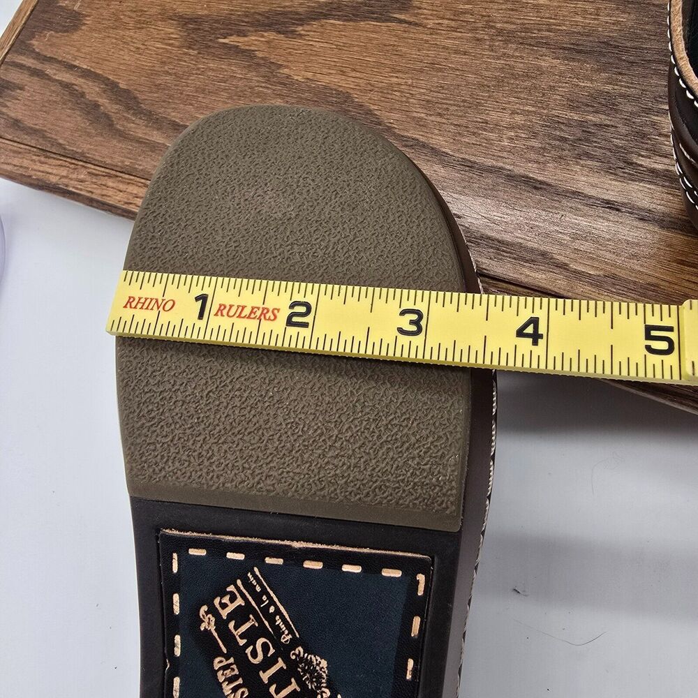 L'Artiste Chino Leather Clog Slip On Mule Womens 42 Blue Tan by Spring Step - Picture 10 of 12